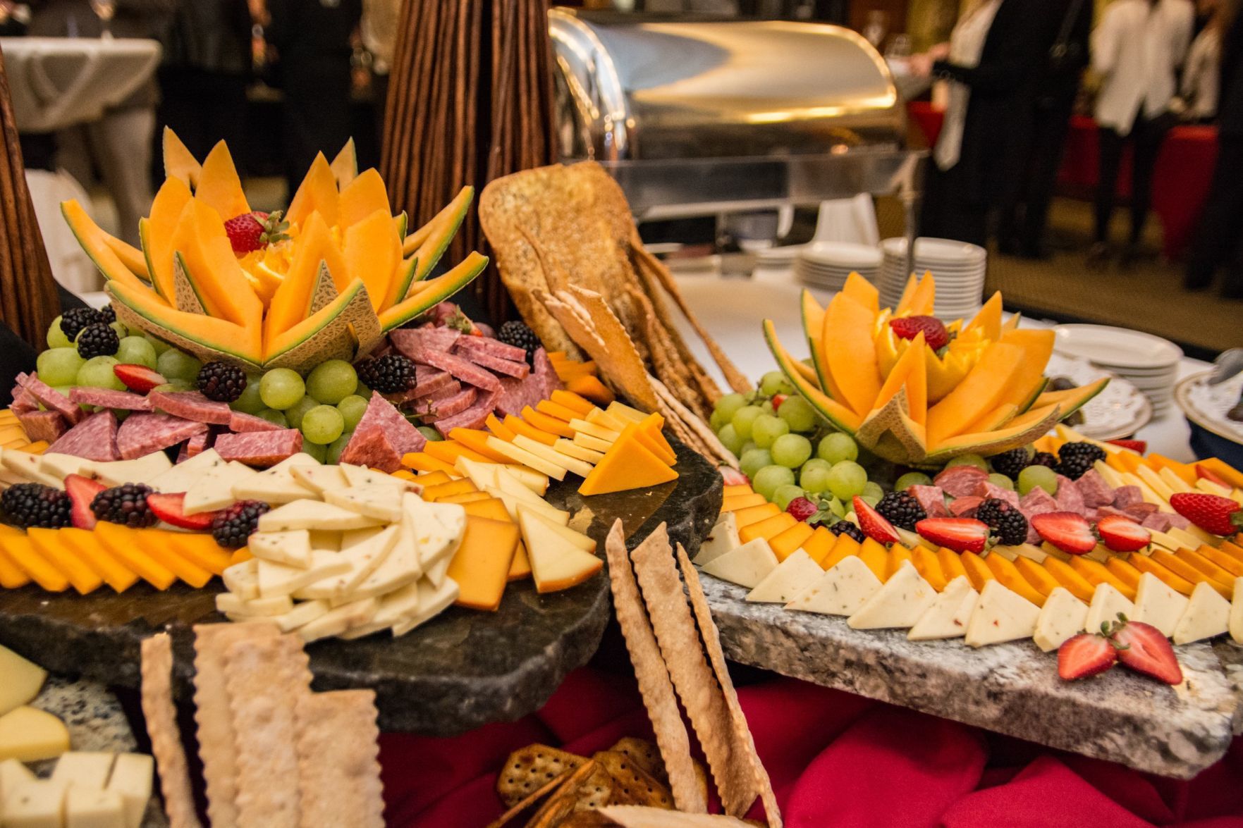 A selection of charcuterie at the event